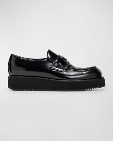 Prada Men's New Opposite Creeper Platform Loafers