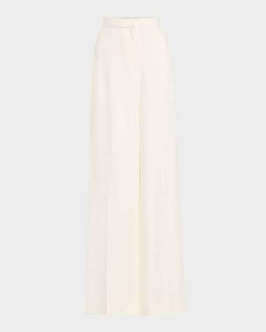 ARGENT Jones Wide-Leg Textured Twill Trousers