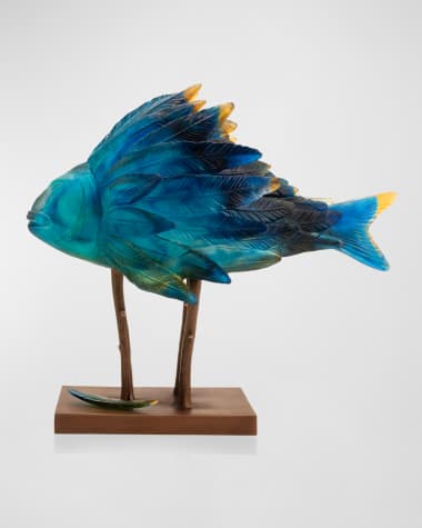 Daum Punky Fish Sculpture by Patrick Rougereau