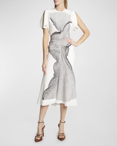 Neiman marcus white cocktail dresses sale