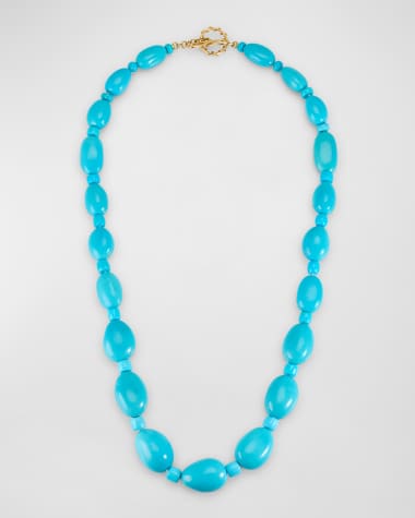 Valentin Magro 18K Yellow Gold Sleeping Beauty Turquoise Necklace