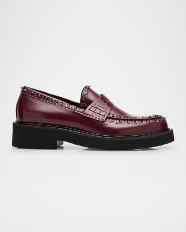 Valentino Garavani Men's Gentleglam Calfskin Penny Loafers