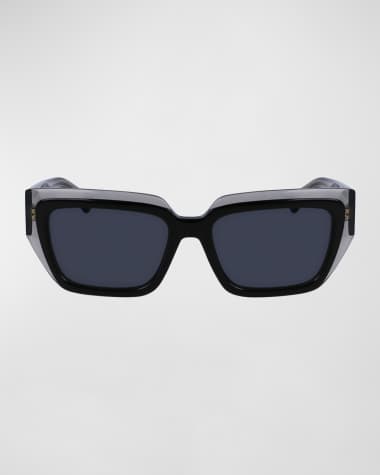 Ferragamo Logo Acetate Butterfly Sunglasses