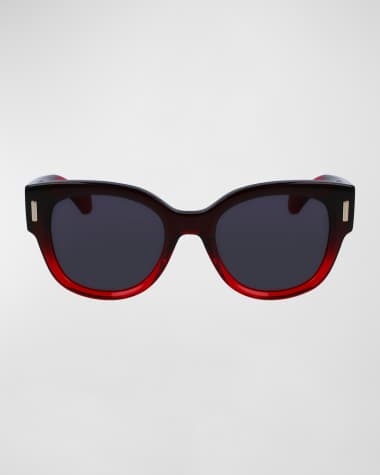 Ferragamo Rivets Acetate Cat-Eye Sunglasses