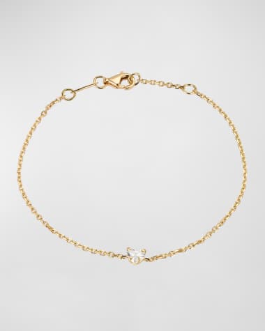 Anita Ko 18K Yellow Gold Heart Diamond Bracelet
