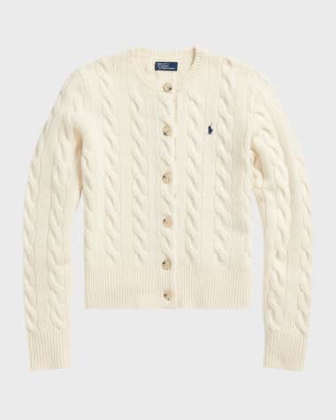 Polo Ralph Lauren Cable-Knit Wool-Cashmere Cardigan