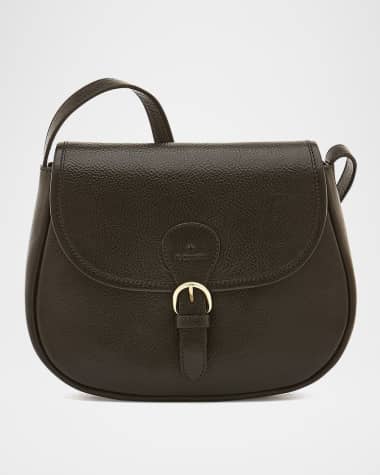 Il Bisonte Novecento Leather Saddle Crossbody Bag