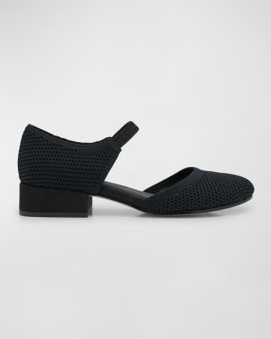 Eileen Fisher Ammi Stretch Mary Jane Ballerina Pumps