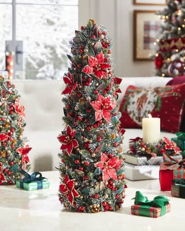 Salzburg Creations 24" Regal Poinsettia Christmas Tree