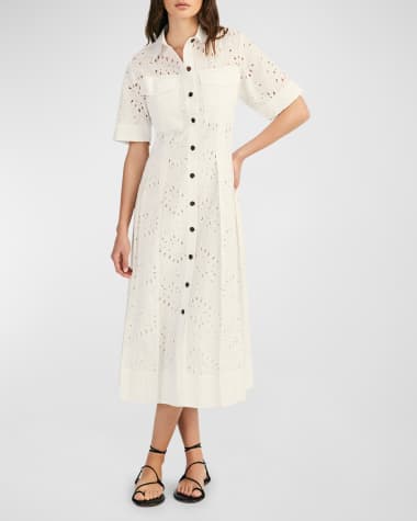 Derek Lam 10 Crosby Lincoln Eyelet Utility Dress