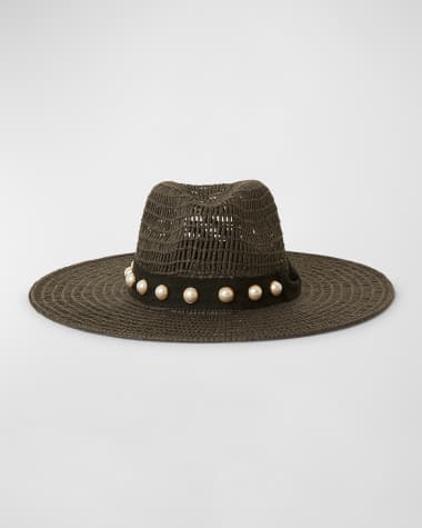 BTB Los Angeles Ollie Pearly Straw Fedora