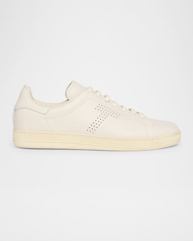 TOM FORD Men's Warwick Grained Leather Sneakers