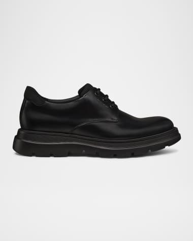 Stuart Weitzman Men's Ajay Brushed Leather Derby Shoes