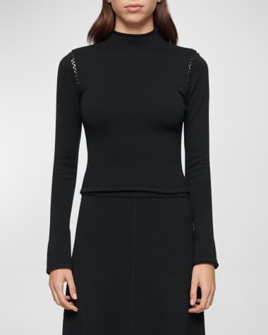 CLEA Jamieson Knit Turtleneck Top