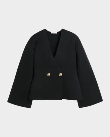 By Malene Birger Tinley Ribbed Double-Breasted Sweater