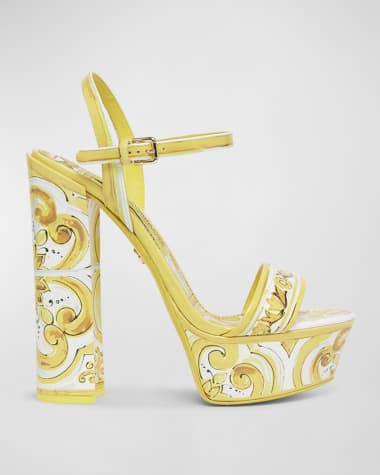 Yellow designer pumps discount