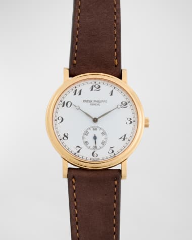 Fendi Square Face Leather Strap Watch