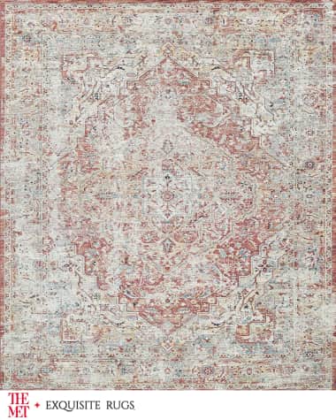 Exquisite Rugs x THE MET Antique Loom Beige & Rust Rug, 12' x 15'