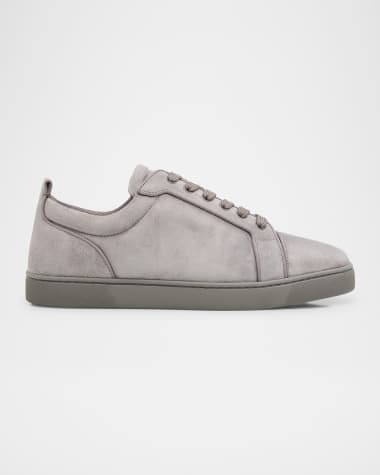 Christian Louboutin Men's Louis Junior Suede Red Sole Sneakers