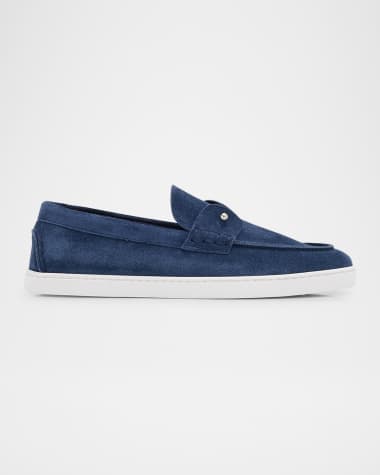Christian Louboutin Men's Chambeliboat Nubuck Boat Shoes