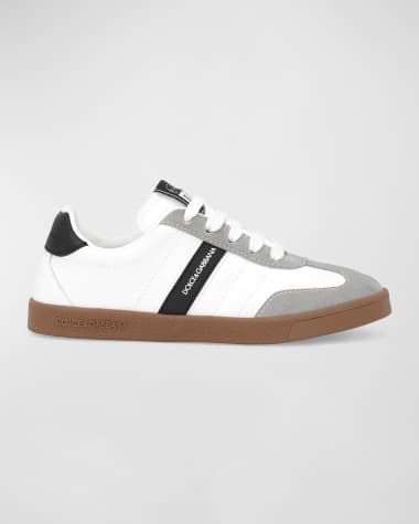 Dolce&Gabbana Kid's Nappato Crosta Leather Sneakers, Toddlers/Kids