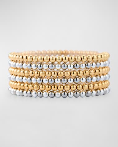 Roxanne Assoulin Round Beaded Bracelets, Set of 6