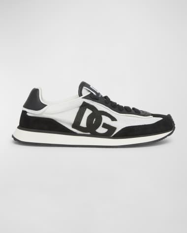 Dolce&Gabbana Mixed-Material DG Cushion Sneakers