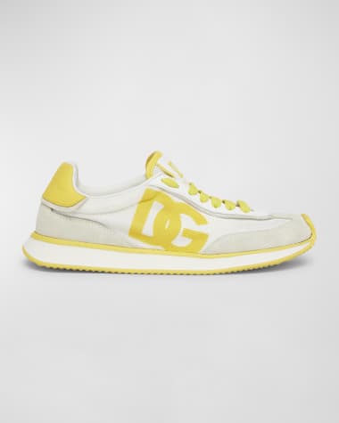 Dolce&Gabbana Mixed-Material DG Cushion Sneakers