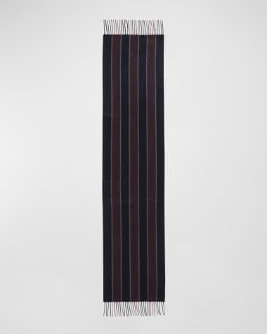 Kiton Men's Cashmere Stripe Scarf