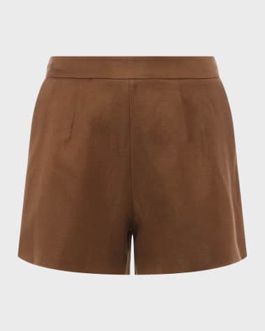 L'Agence Ashton Linen Shorts
