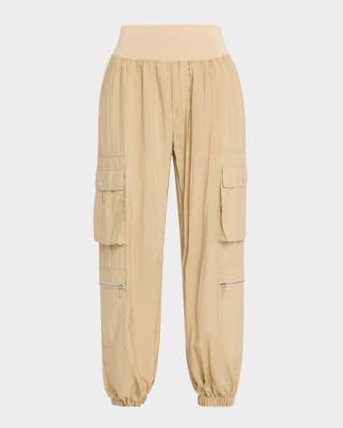 Cinq a Sept Genevive Satin Cargo Jogger Pants