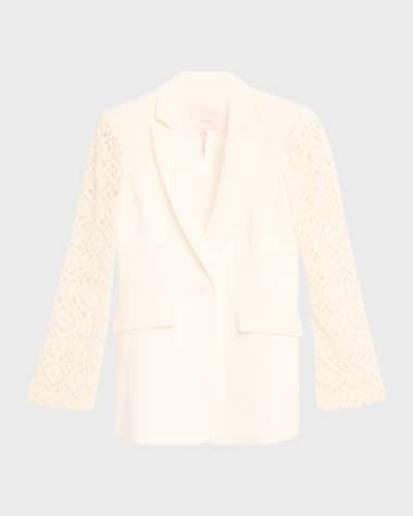 Cinq a Sept Crochet Lace Cheyenne Blazer
