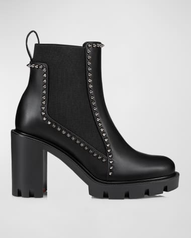 Louboutin boots with studs hotsell