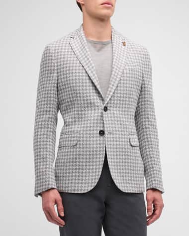 Pal Zileri Men's Houndstooth Two-Button Sport Coat
