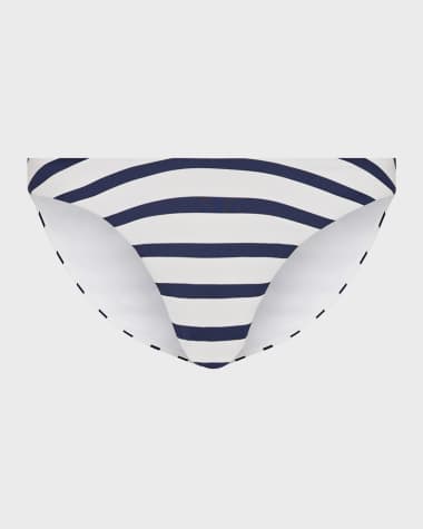 Milly Cabana Striped Bikini Bottoms
