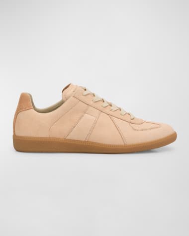 Maison Margiela Men's Replica Leather Low-Top Sneakers