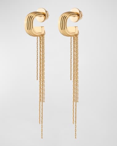 DEMARSON Reese 12K Gold-Plated Fringe Earrings