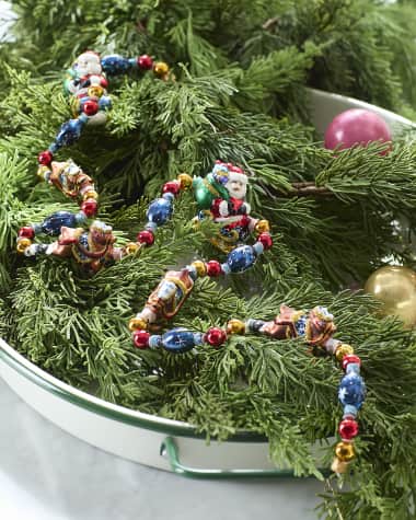 Christopher Radko 36" Sleigh Ride Santa Garland
