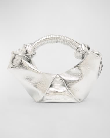 SIMONMILLER Lopsy Metallic Top-Handle Bag