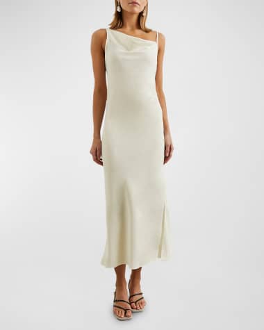 Rails Jackie Asymmetric Midi Slip Dress