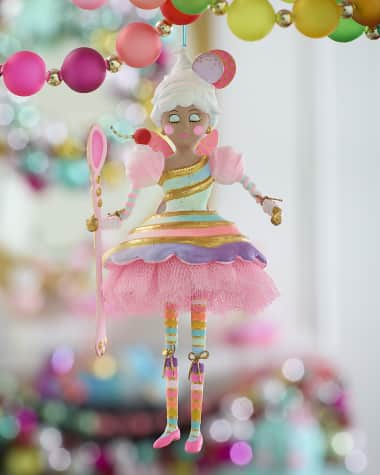 Glitterville 8.5" Brown Lickowish Ornament