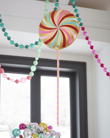 Glitterville Swirl Lollipop Christmas Display, 28"