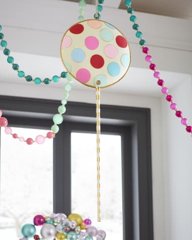 Glitterville Polka Dot Lollipop Christmas Display, 28"