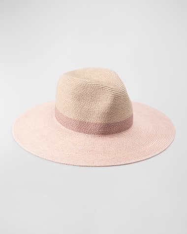 Eugenia Kim Emmanuelle Pink Straw Fedora
