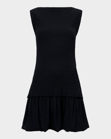 Proenza Schouler White Label Martine Sleeveless Bubble Hem Mini Dress