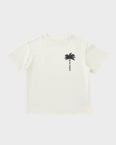 Palm Angels Boy's Palm Tree Logo-Print T-Shirt, Size 4-12