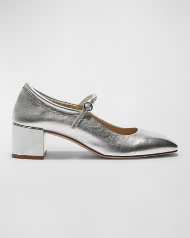 Aeyde Aline Square-Toe Mary Jane Pumps