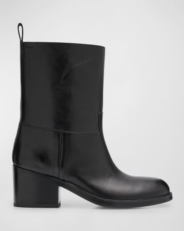 Bally Men's Peggy Calfskin Short Moto Boots