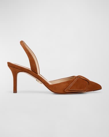 Veronica Beard Lisbeth Suede Halter Pumps