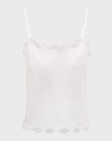 Natori Colette Lace-Trim Cami Pajama Set